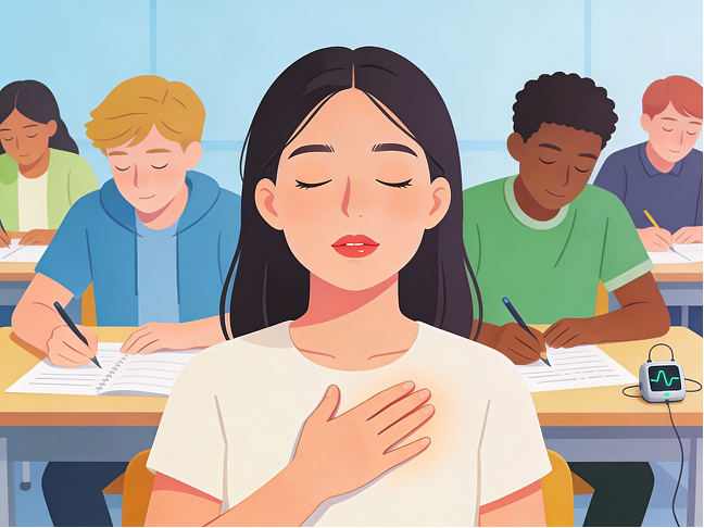 The Effectiveness of Social-Emotional Learning Strategies and Mindful Breathing with Biofeedback on the Reduction of Adolescent Test Anxiety